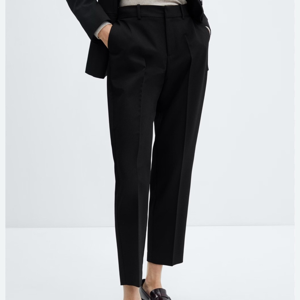 Mango Black Tailored Trousers